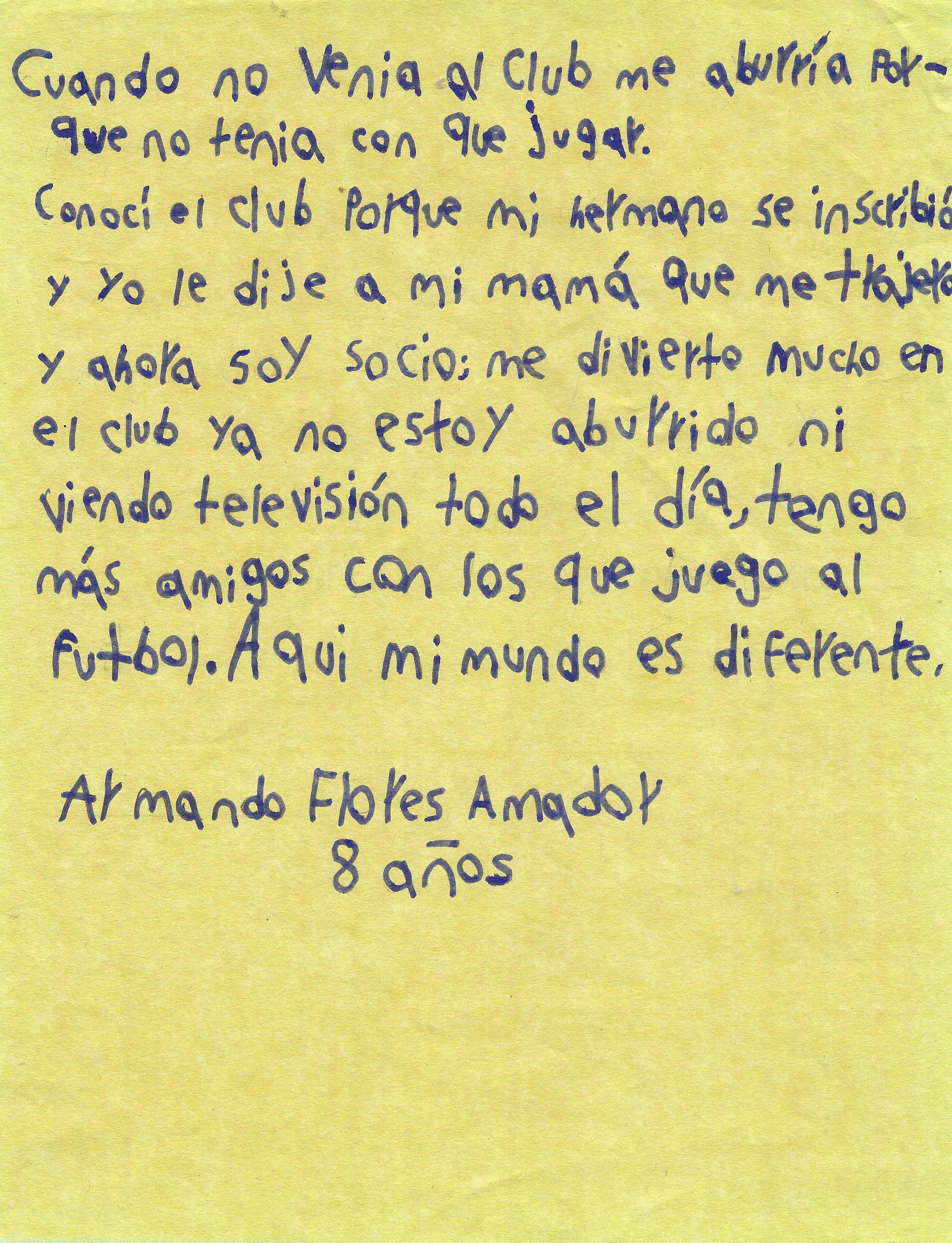 Carta de Armando